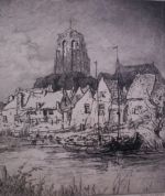 Jong.Toon de Jong.1879-1987.Zicht op Zierikzee.€ 450,-